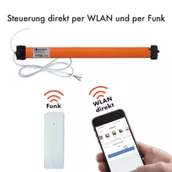 Elektronoscher Funk & W-Lan Rohrmotor Primus Smart