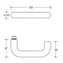 Türdrücker-WC-Rosettengarnitur 111PBR02 8mm Kunststoff matt