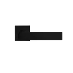 Türdrücker-Rosettengarnitur "London" quadratisch 8mm Kosmos schwarz PZ