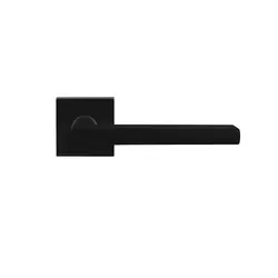 Türdrücker-Rosettengarnitur "Montana" quadratisch 8mm Kosmos schwarz PZ