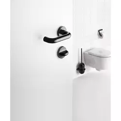 Türdrücker-WC-Rosettengarnitur 111R02 8mm Kunststoff Hochglanz