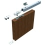 FORMAT Schiebetürbeschlag für Holztüren bis 80 kg mit Einzugsdämpfung beidseitig