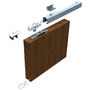 FORMAT Schiebetürbeschlag für Holztüren bis 80 kg ohne Einzugsdämpfung