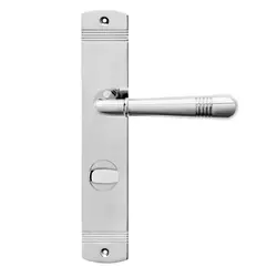 Türdrücker-WC-Langschildgarnitur "Montmartre" 78mm Edelstahl