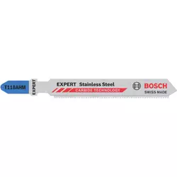 Bosch Stichsägeblatt INOX T 118 AHM Zahnteilung 1,1mm