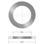 Reduzierring für Kreissägeblätter von 30mm auf 20mm Ø
