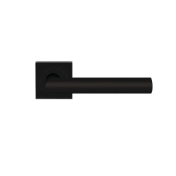 Türdrücker-Rosettengarnitur Rhodos XL quadratisch 8mm Kosmos schwarz PZ