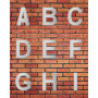 Hausnummer Edelstahl Großbuchstaben selbstklebend 150mm
